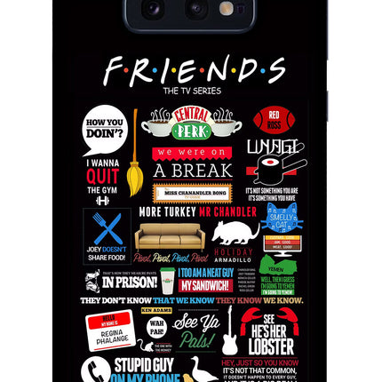 FRIENDS Samsung S10E Glass Case Back Cover by Casekaro