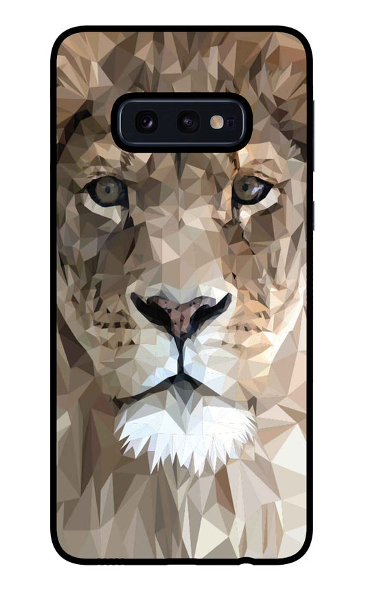 Lion Art Samsung S10E Glass Case