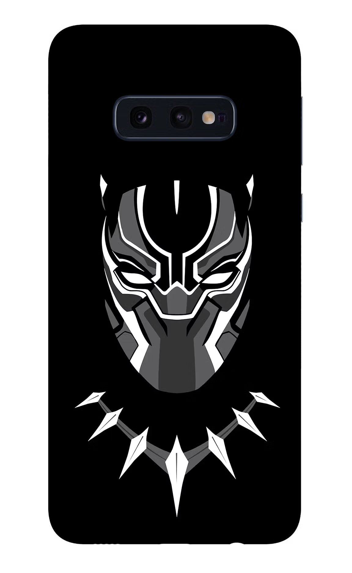 Black Panther Samsung S10E Glass Case Back Cover by Casekaro