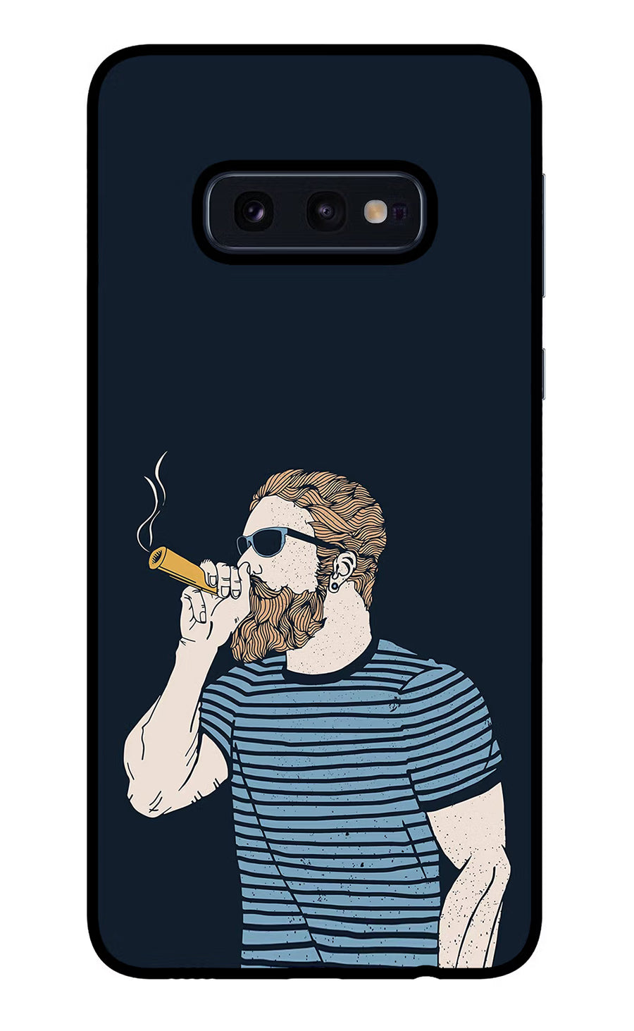 Smoking Samsung S10E Back Cover, Glass case