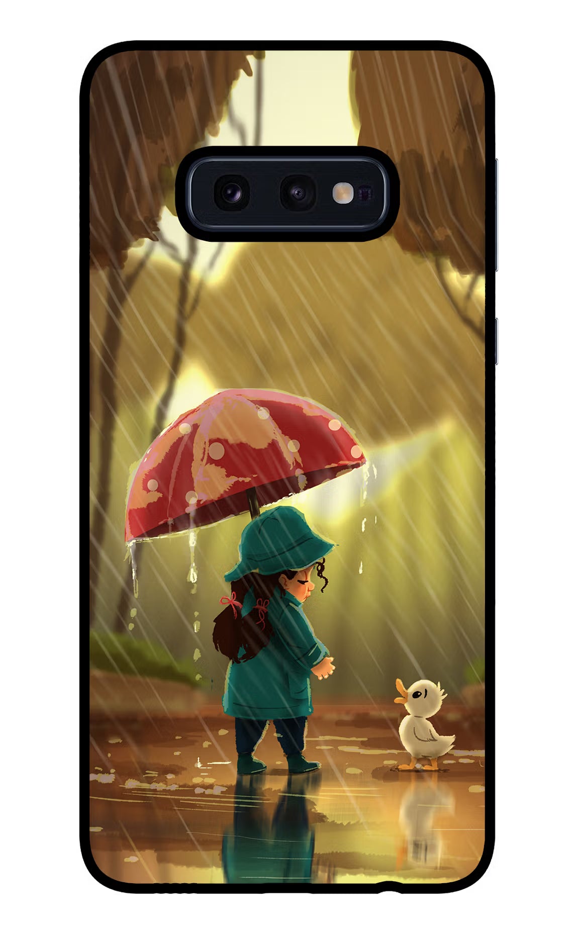 Rainy Day Samsung S10E Glass Case