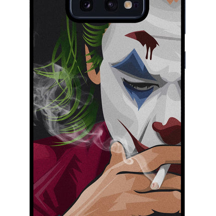 Joker Smoking Samsung S10E Glass Case Back Cover by Casekaro