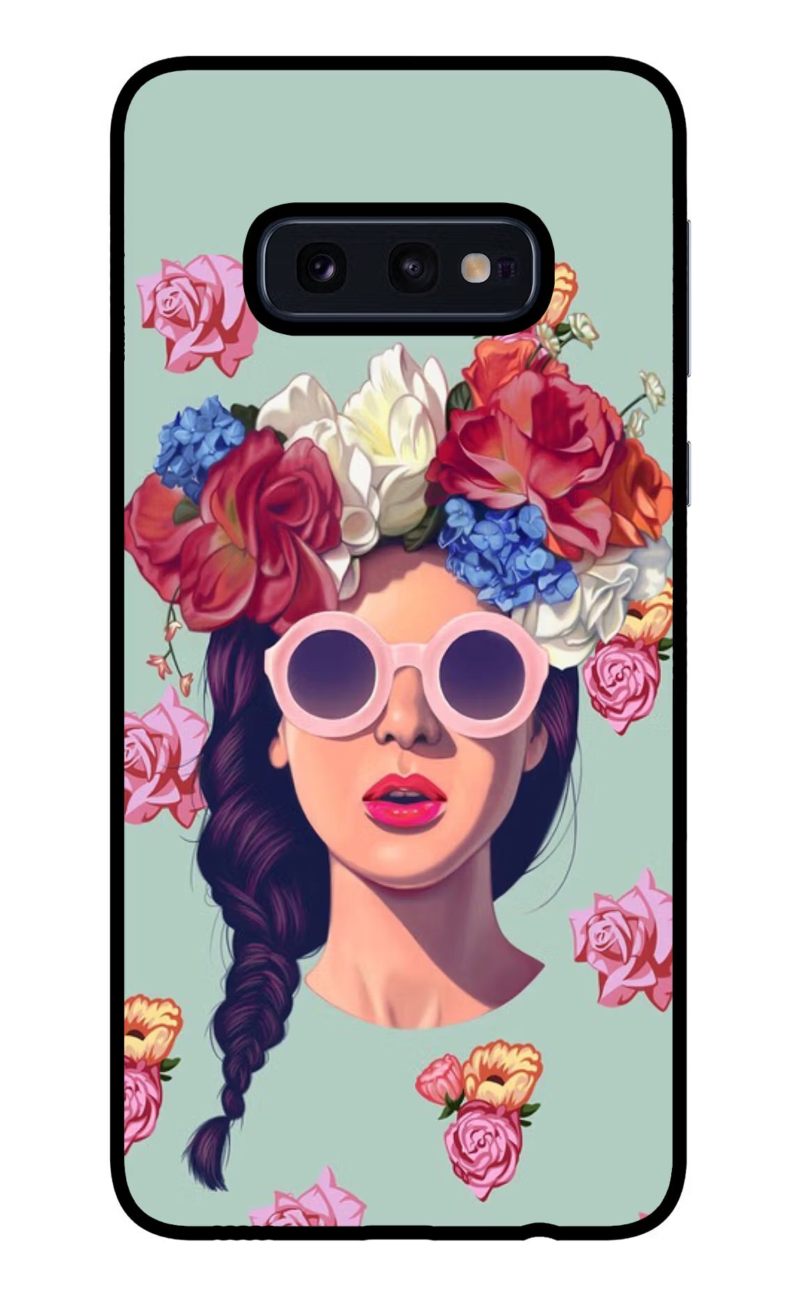 Pretty Girl Samsung S10E Glass Case Back Cover by Casekaro