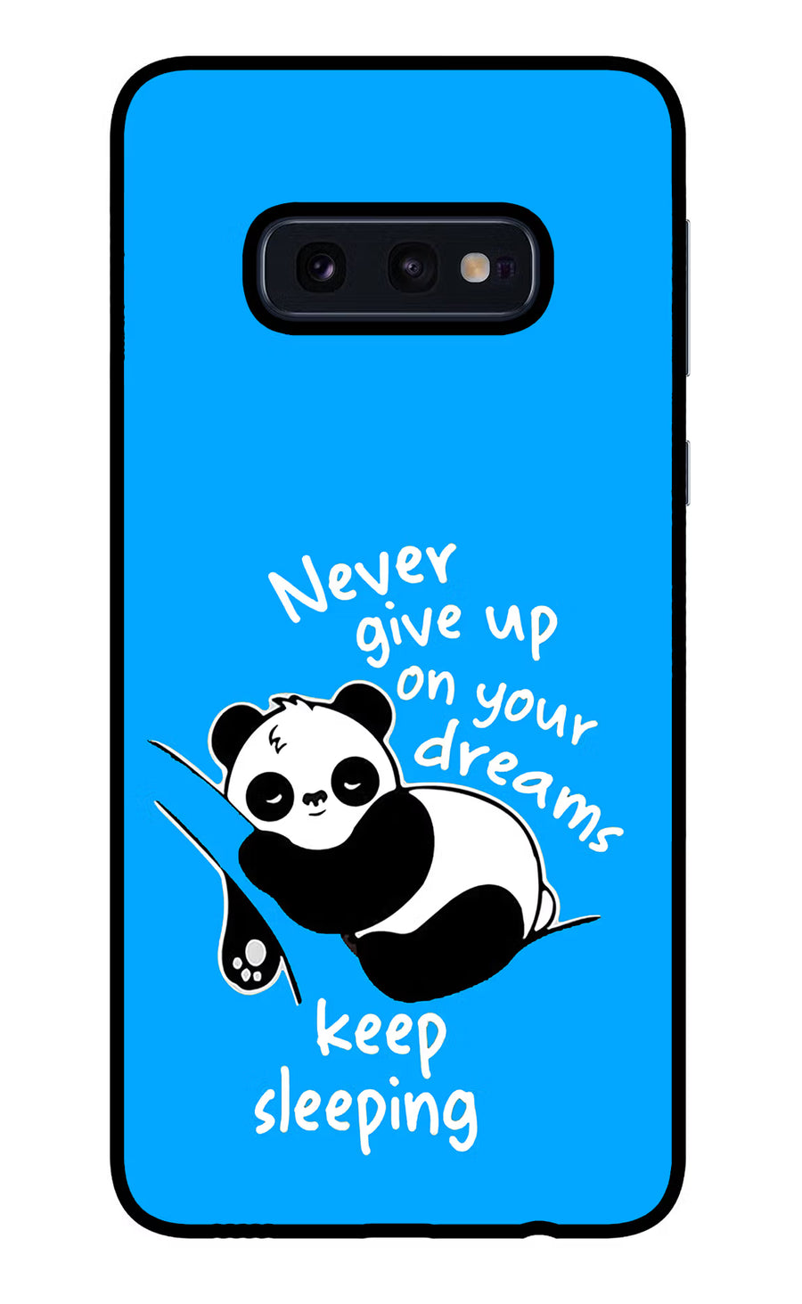 Keep Sleeping Samsung S10E Back Cover, Glass case