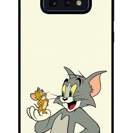 Tom & Jerry Samsung S10E Glass Case Back Cover by Casekaro