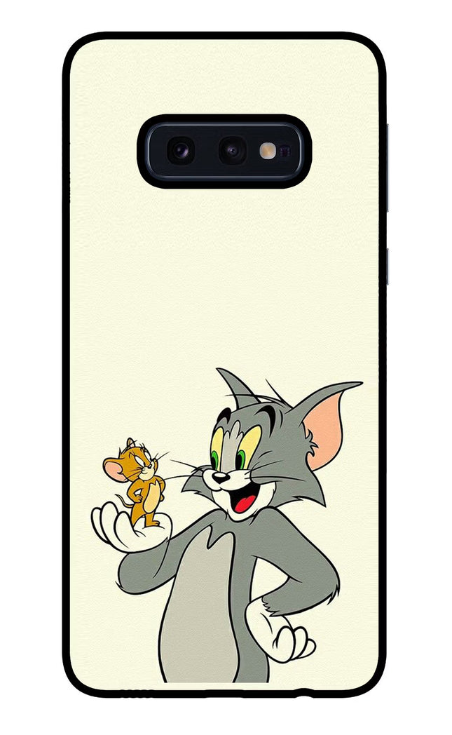 Tom & Jerry Samsung S10E Glass Case Back Cover by Casekaro