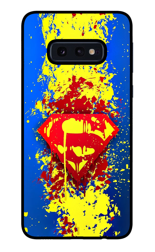 Superman logo Samsung S10E Glass Case