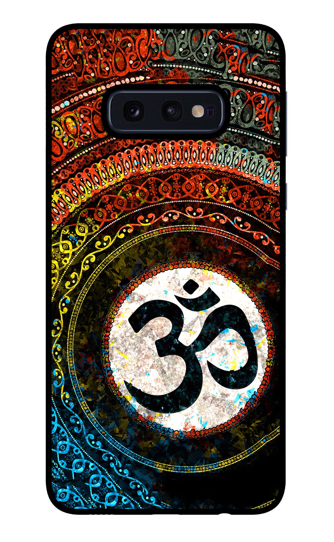 Om Cultural Samsung S10E Glass Case Back Cover by Casekaro