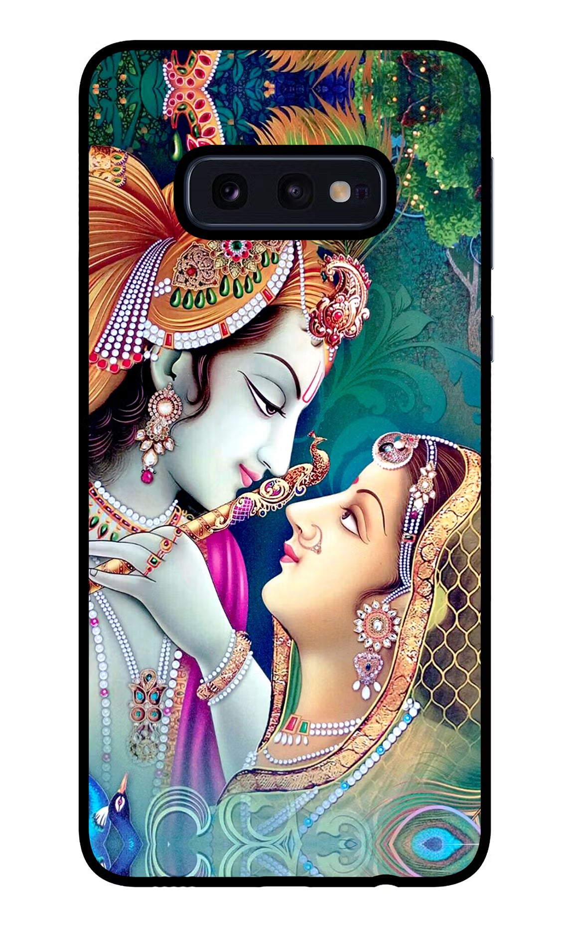 Lord Radha Krishna Samsung S10E Glass Case Back Cover by Casekaro