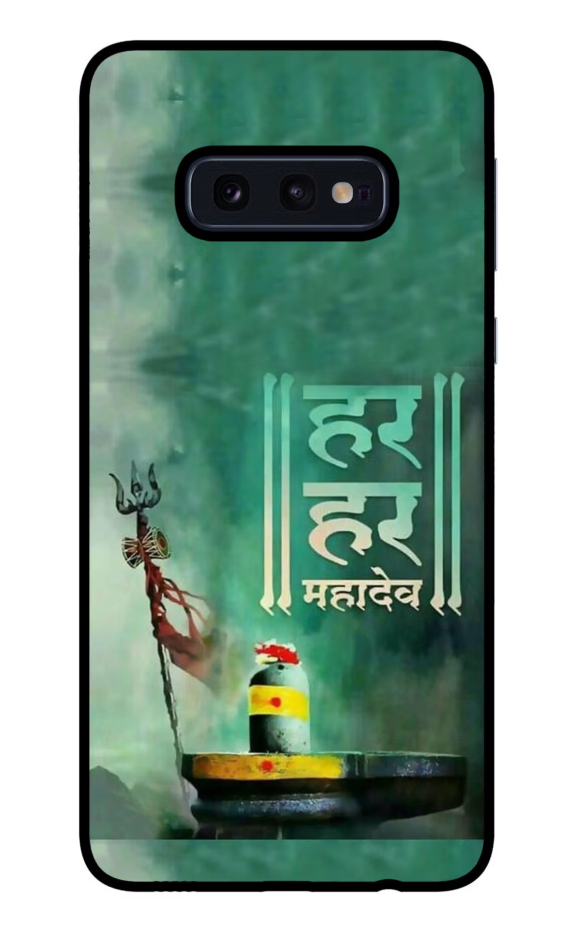 Har Har Mahadev Shivling Samsung S10E Glass Case