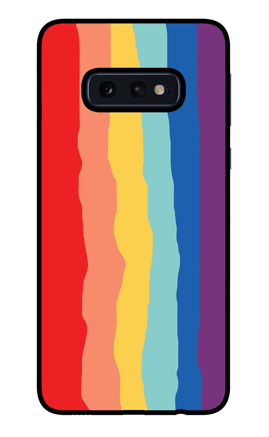 Rainbow Samsung S10E Back Cover, Glass case