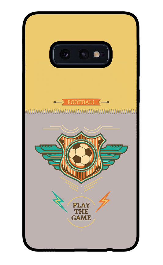 Football Samsung S10E Glass Case