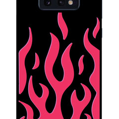 Fire Flames Samsung S10E Glass Case