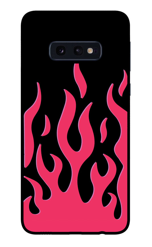 Fire Flames Samsung S10E Glass Case