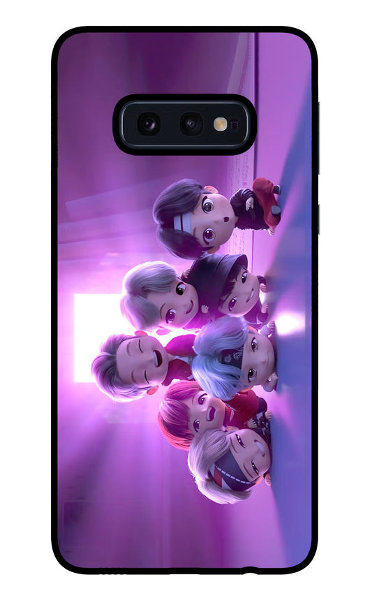 BTS Chibi Samsung S10E Glass Case