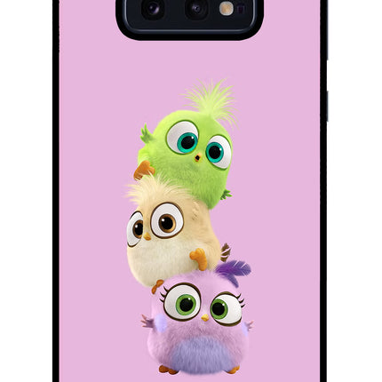Cute Little Birds Samsung S10E Glass Case Back Cover by Casekaro