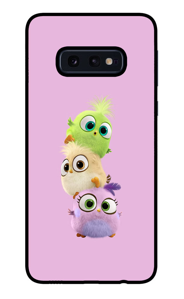 Cute Little Birds Samsung S10E Glass Case Back Cover by Casekaro
