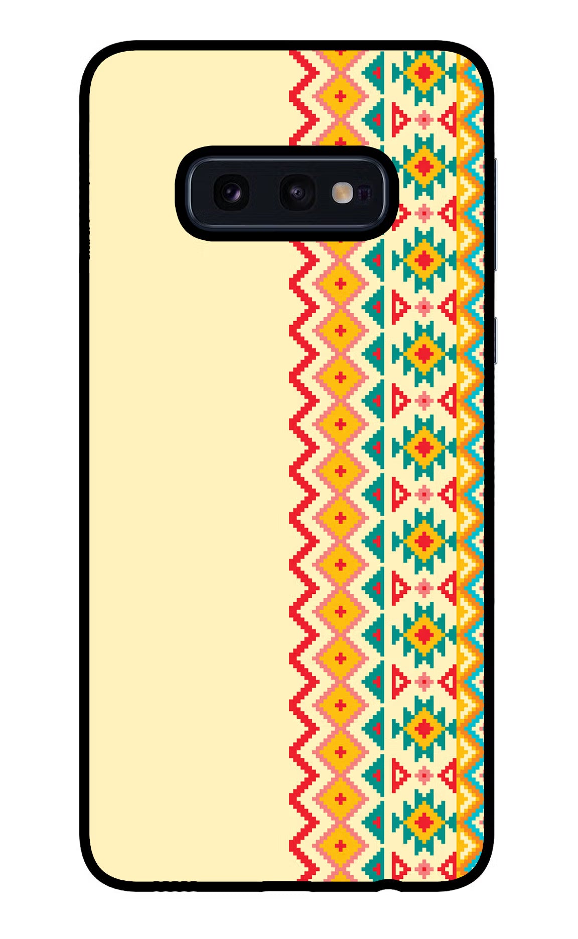 Ethnic Seamless Samsung S10E Glass Case Back Cover by Casekaro
