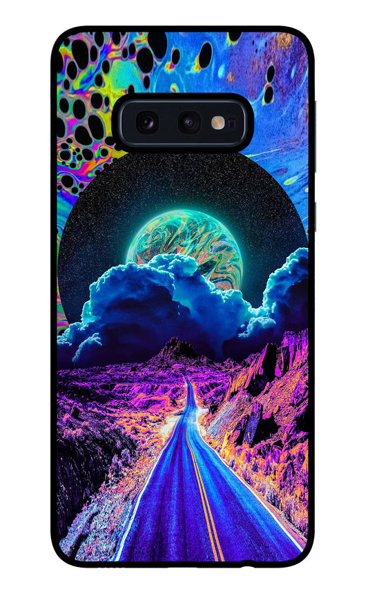 Psychedelic Painting Samsung S10E Glass Case