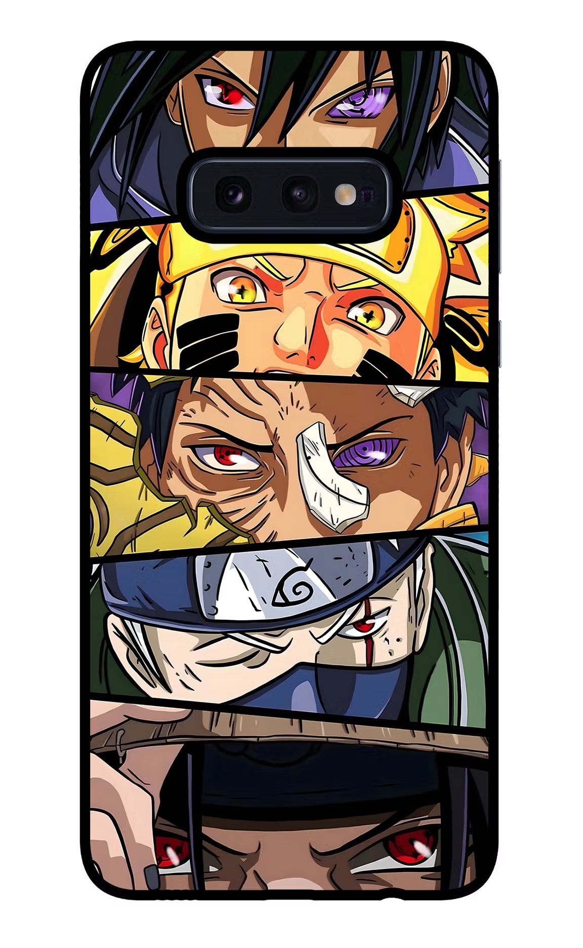 Naruto Character Samsung S10E Glass Case Back Cover by Casekaro