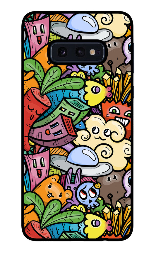 Veggie Doodle Samsung S10E Glass Case