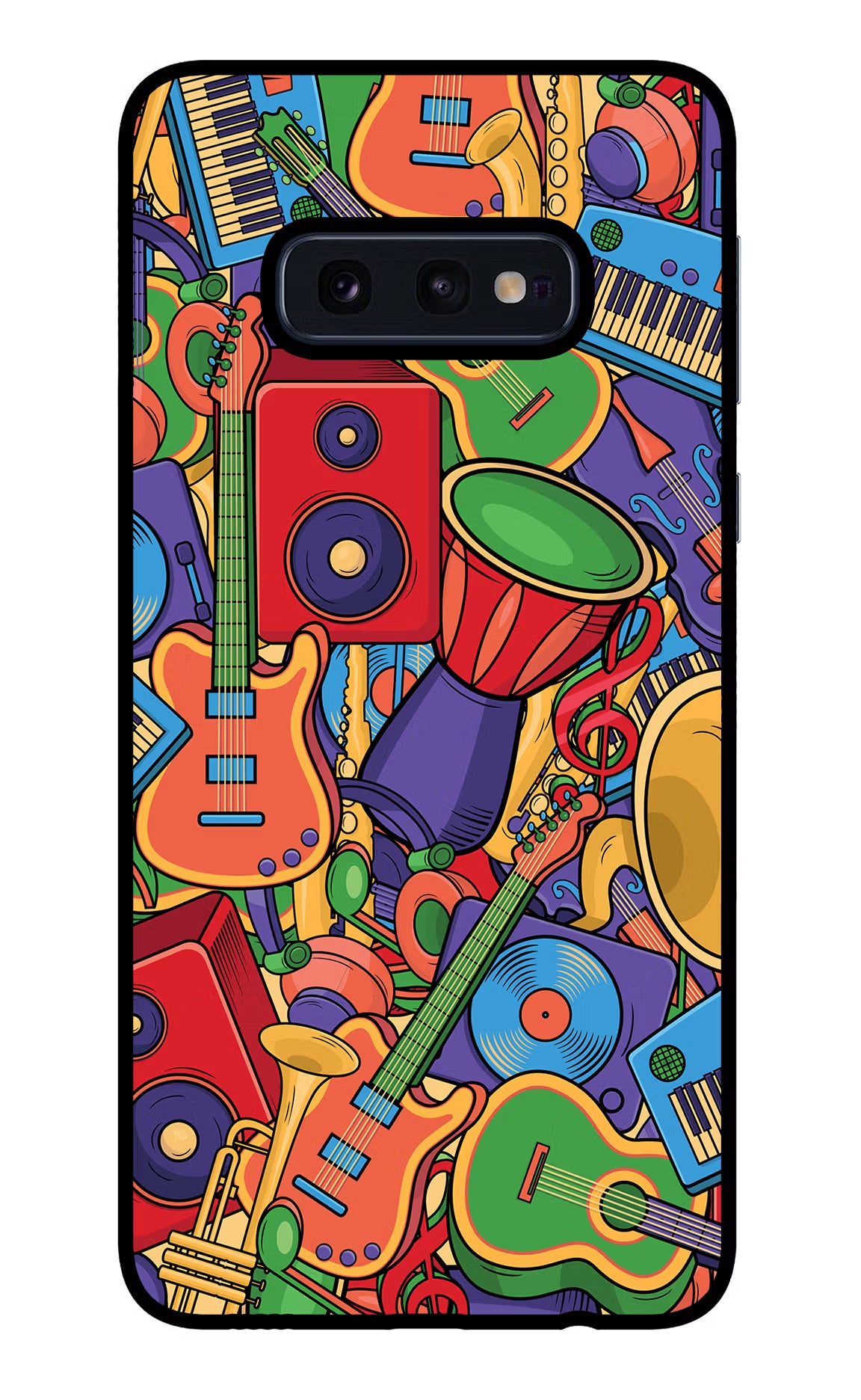 Music Instrument Doodle Samsung S10E Glass Case