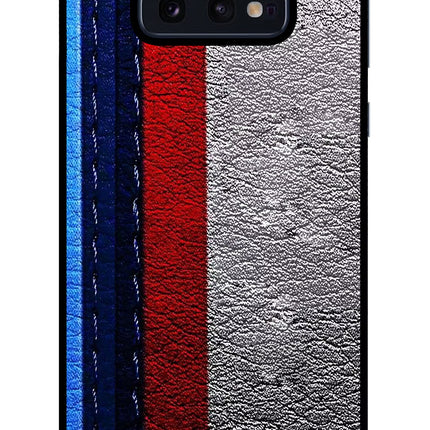 BMW Stripes Samsung S10E Glass Case Back Cover by Casekaro