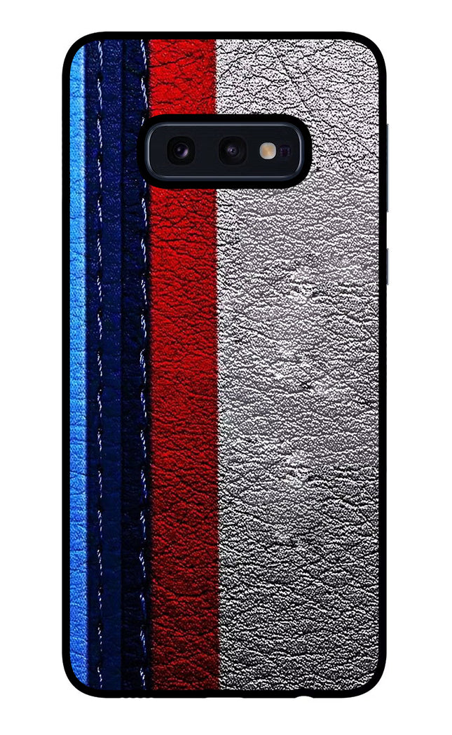 BMW Stripes Samsung S10E Glass Case Back Cover by Casekaro