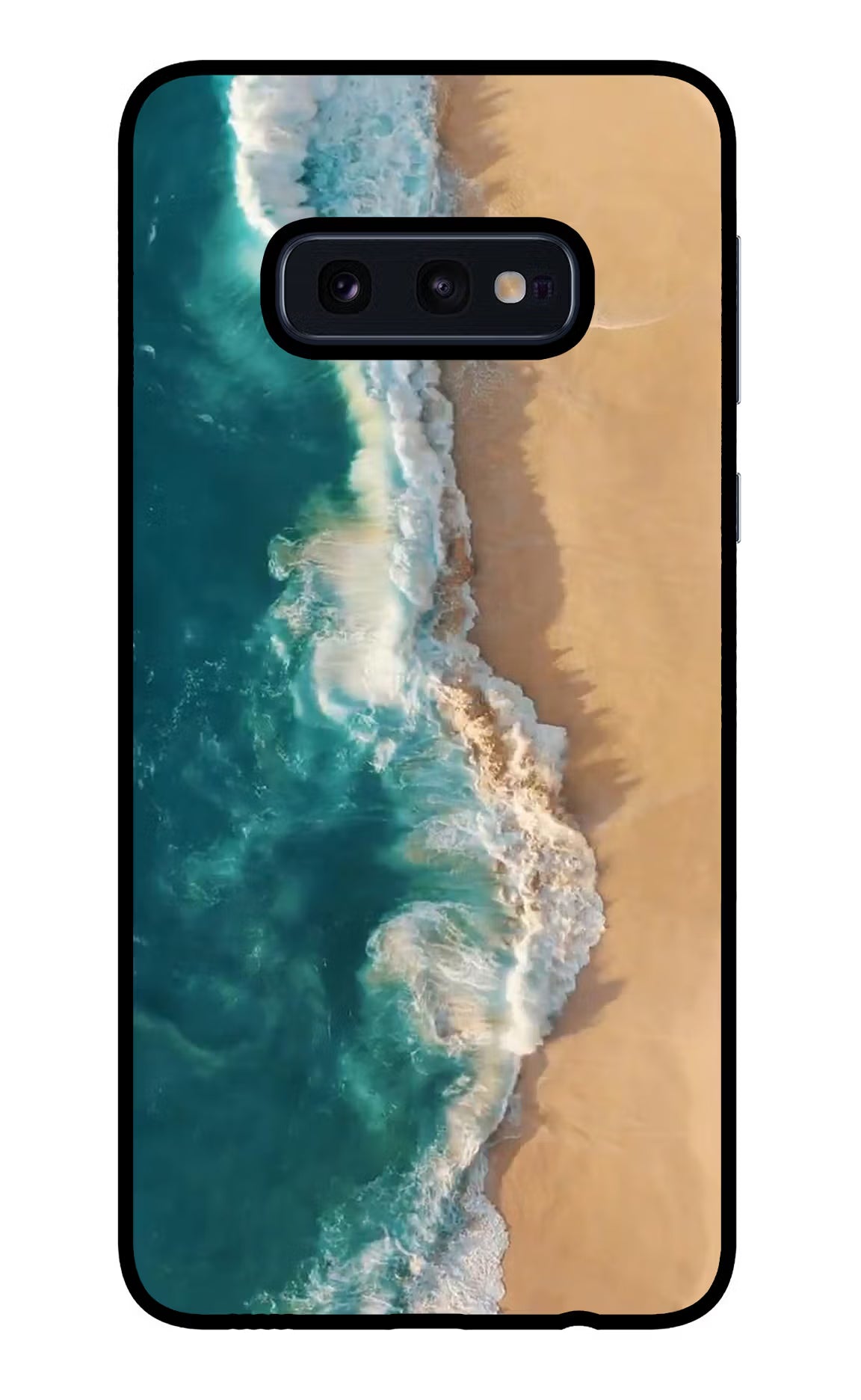 Ocean Beach Samsung S10E Glass Case Back Cover by Casekaro