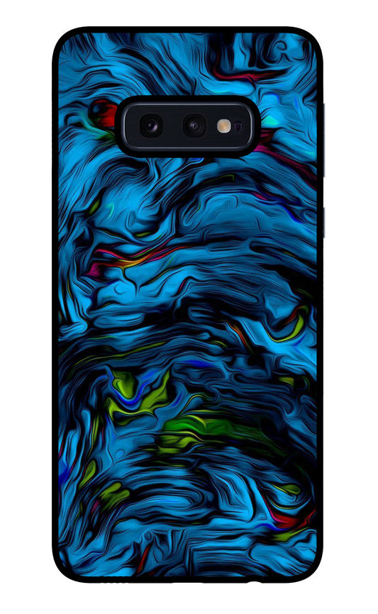 Dark Blue Abstract Samsung S10E Glass Case