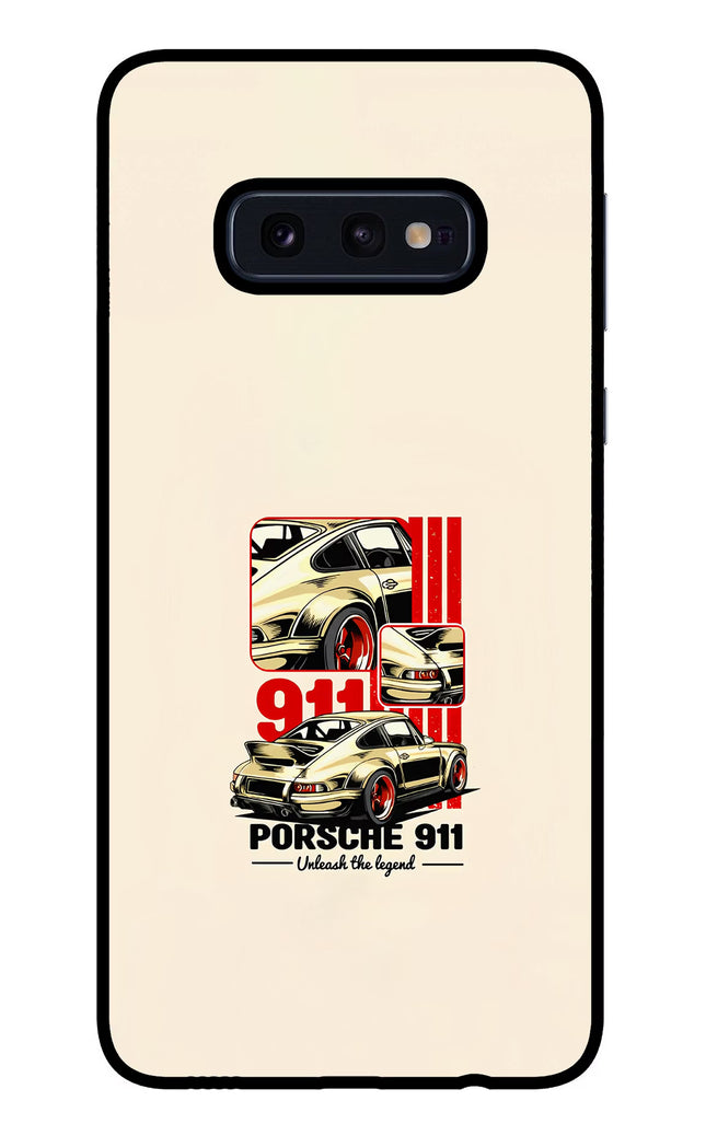 Classic Porsche 911 Samsung S10E Glass Case Back Cover by Casekaro