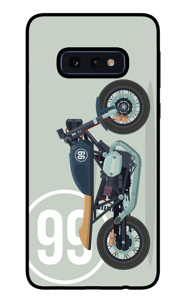 Classic Cafe Racer 99 Samsung S10E Glass Case Back Cover by Casekaro
