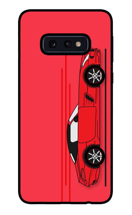 Red Velocity Samsung S10E Glass Case