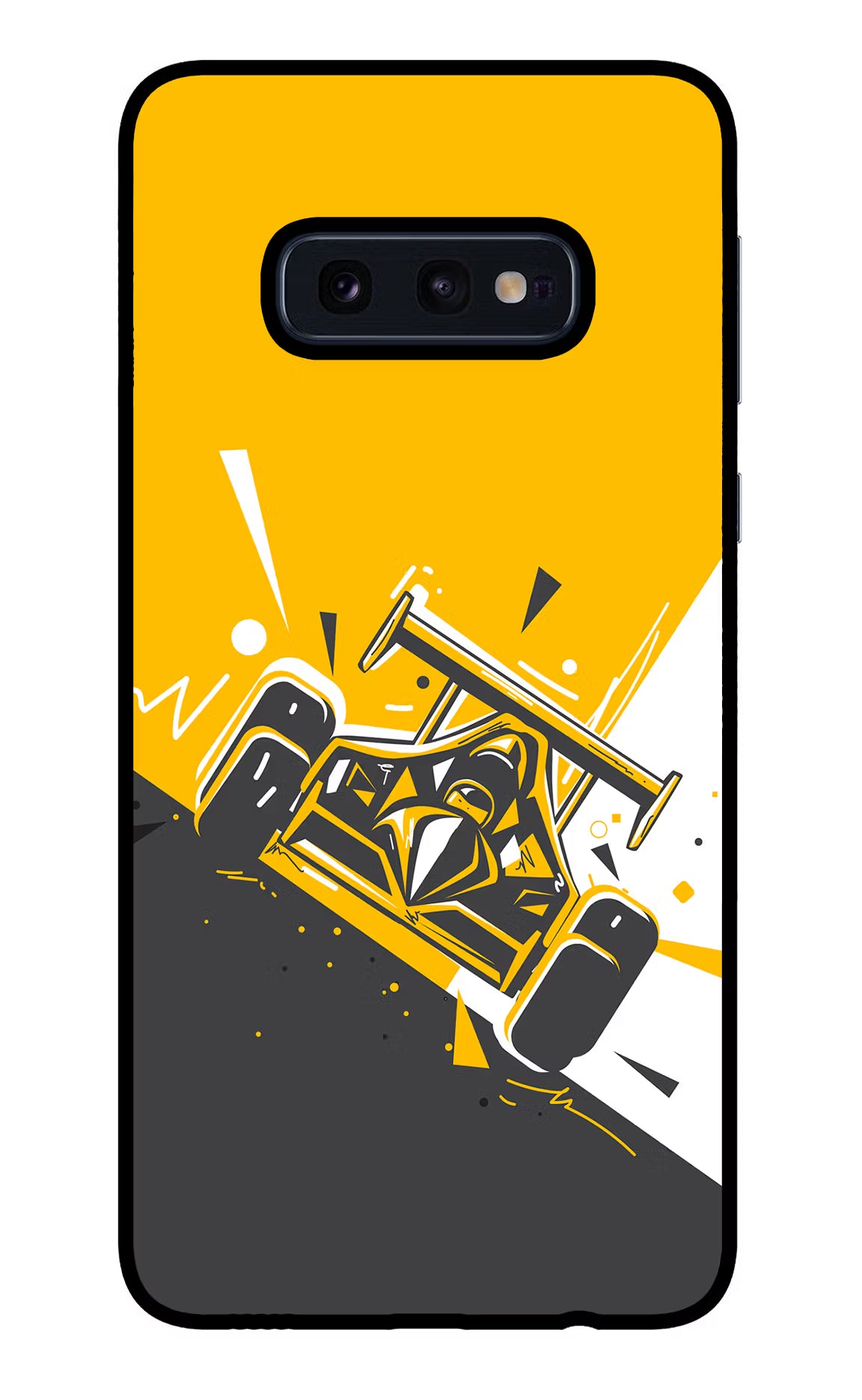 Track King Samsung S10E Glass Case Back Cover by Casekaro