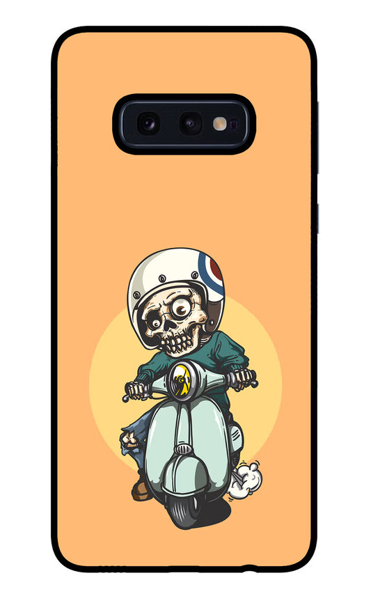 Undead Biker Samsung S10E Glass Case