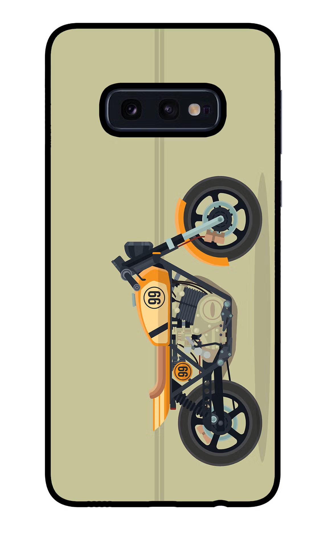 Vertical Speedster Samsung S10E Glass Case