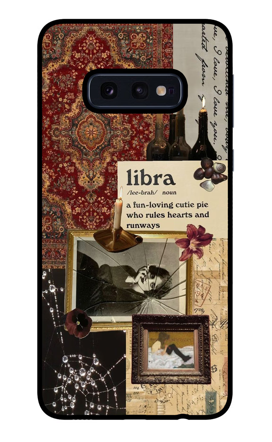Libra Zodiac Samsung S10E Back Cover, Glass case