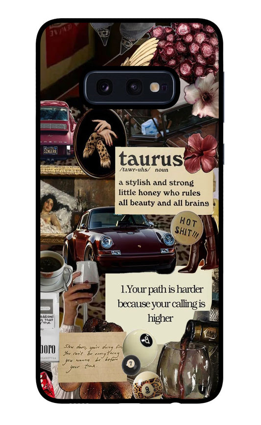 Taurus Zodiac Samsung S10E Glass Case