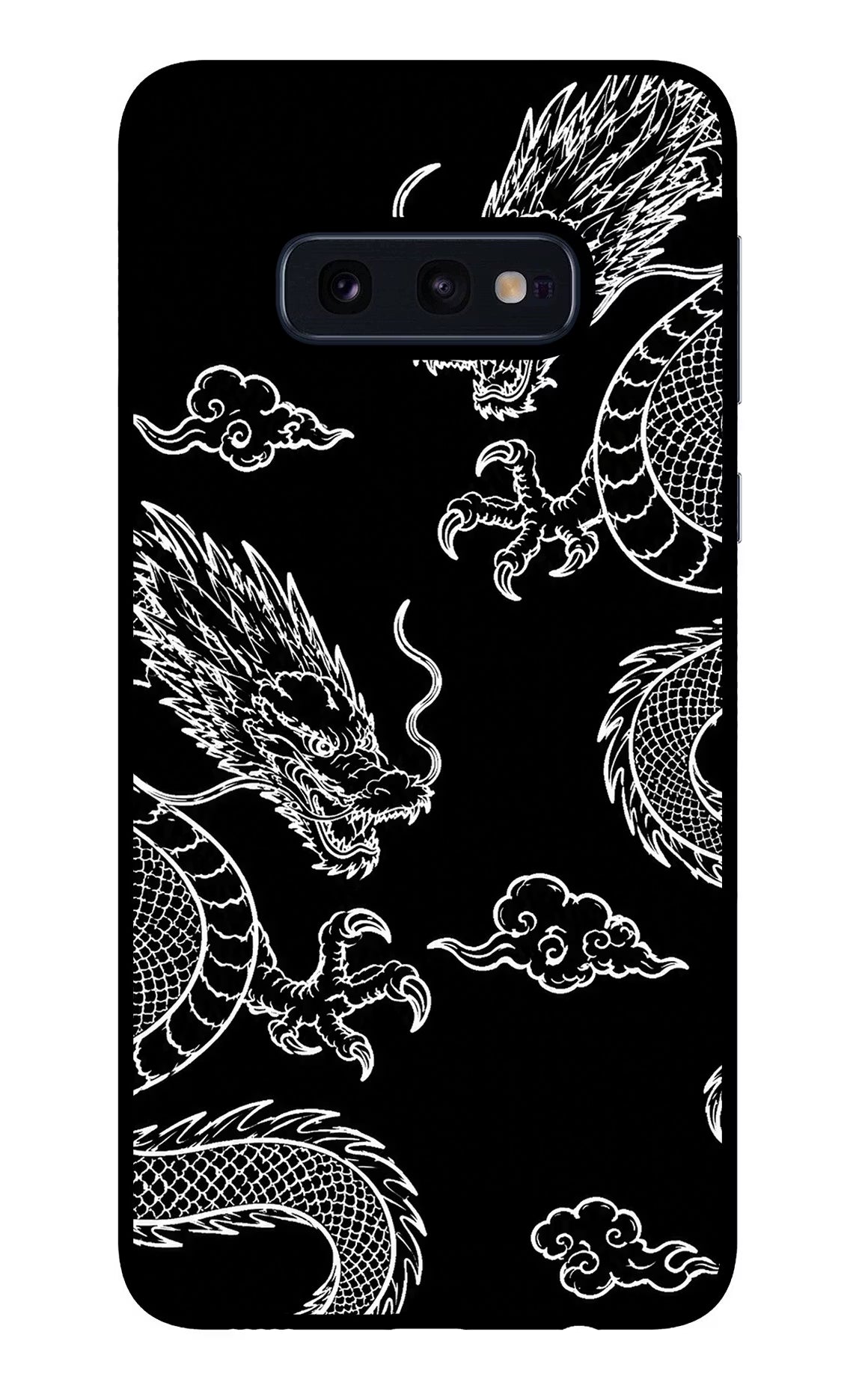 Twin Dragons Samsung S10E Glass Case