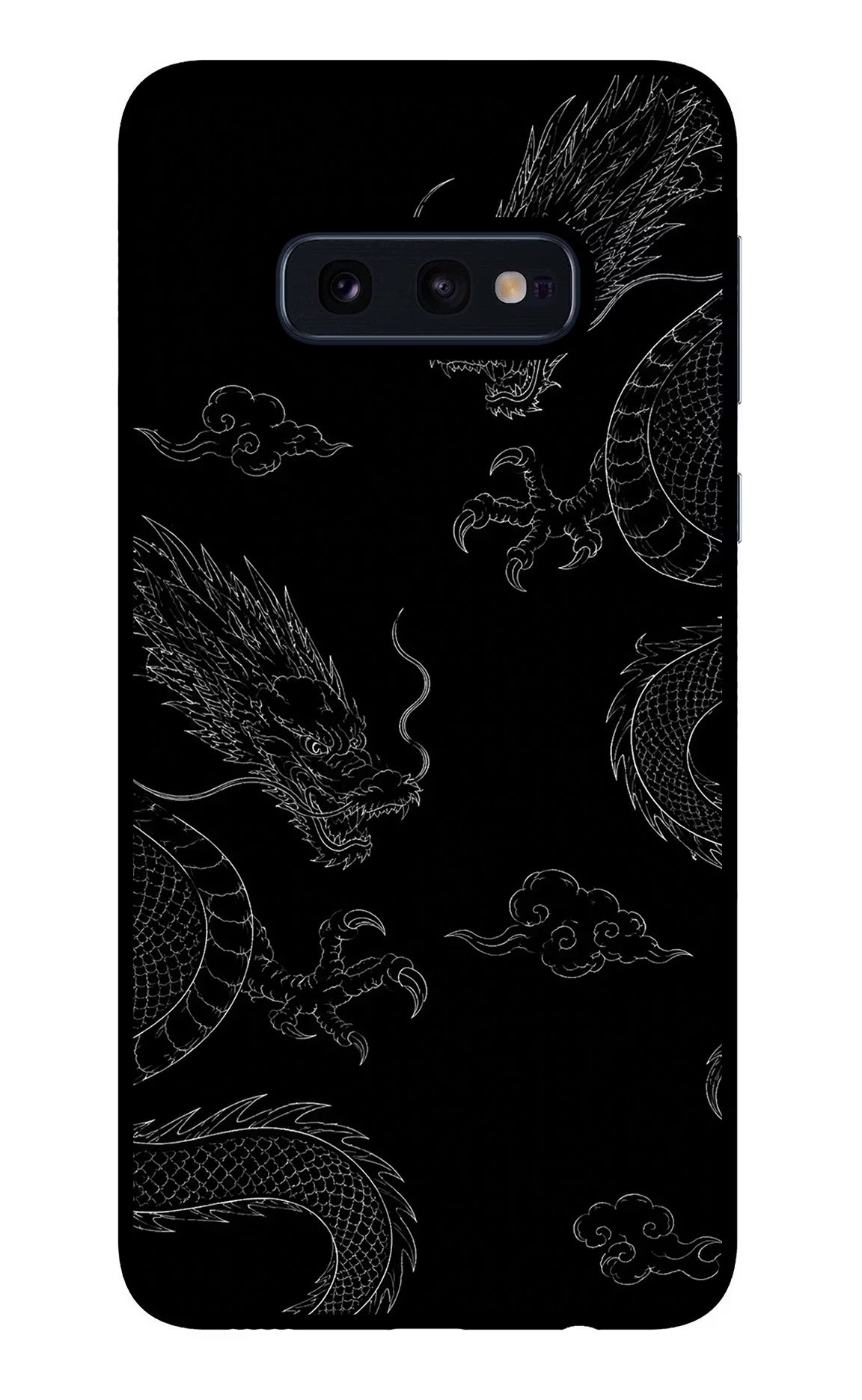 Twin Dragons Samsung S10E Glass Case Back Cover by Casekaro