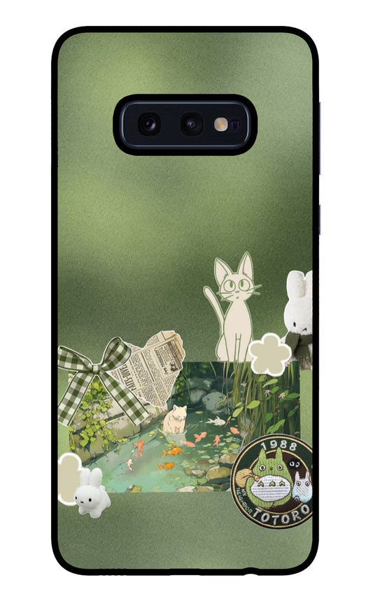 Aesthetic anime Samsung S10E Glass Case