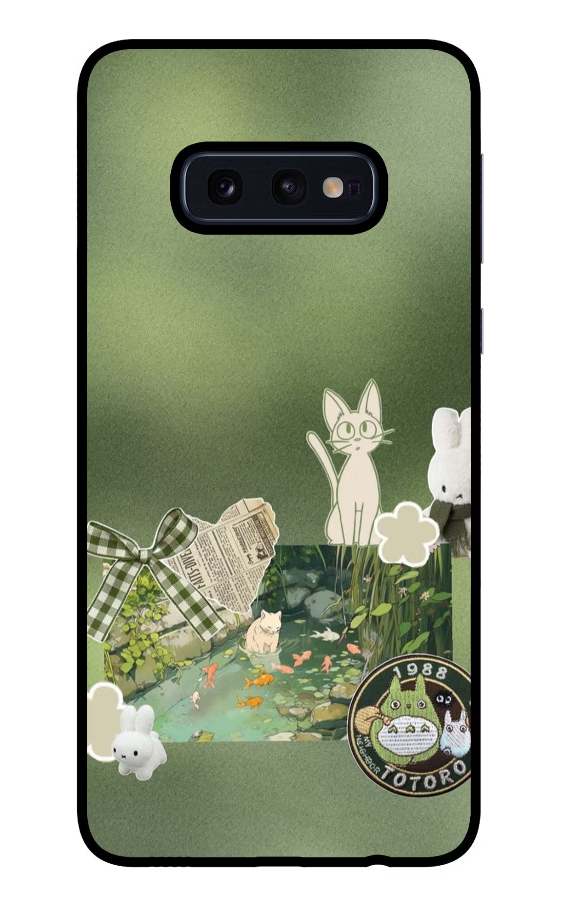Aesthetic anime Samsung S10E Glass Case Back Cover by Casekaro