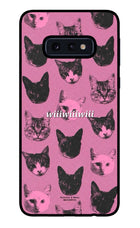 Pink Cats Samsung S10E Glass Case