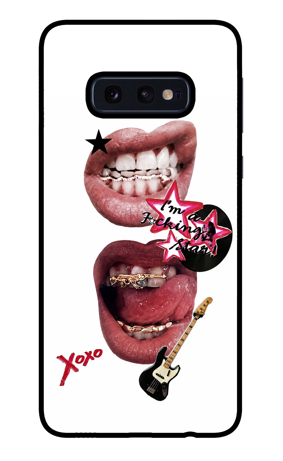 Rockstar Samsung S10E Glass Case
