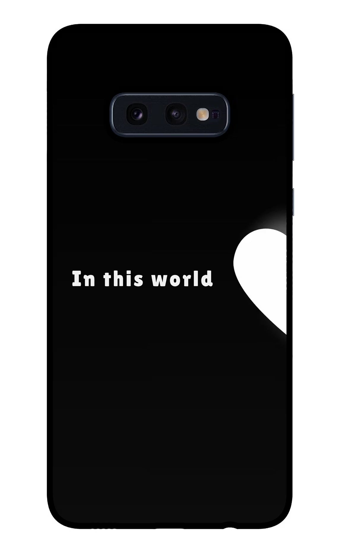 This World Samsung S10E Glass Case