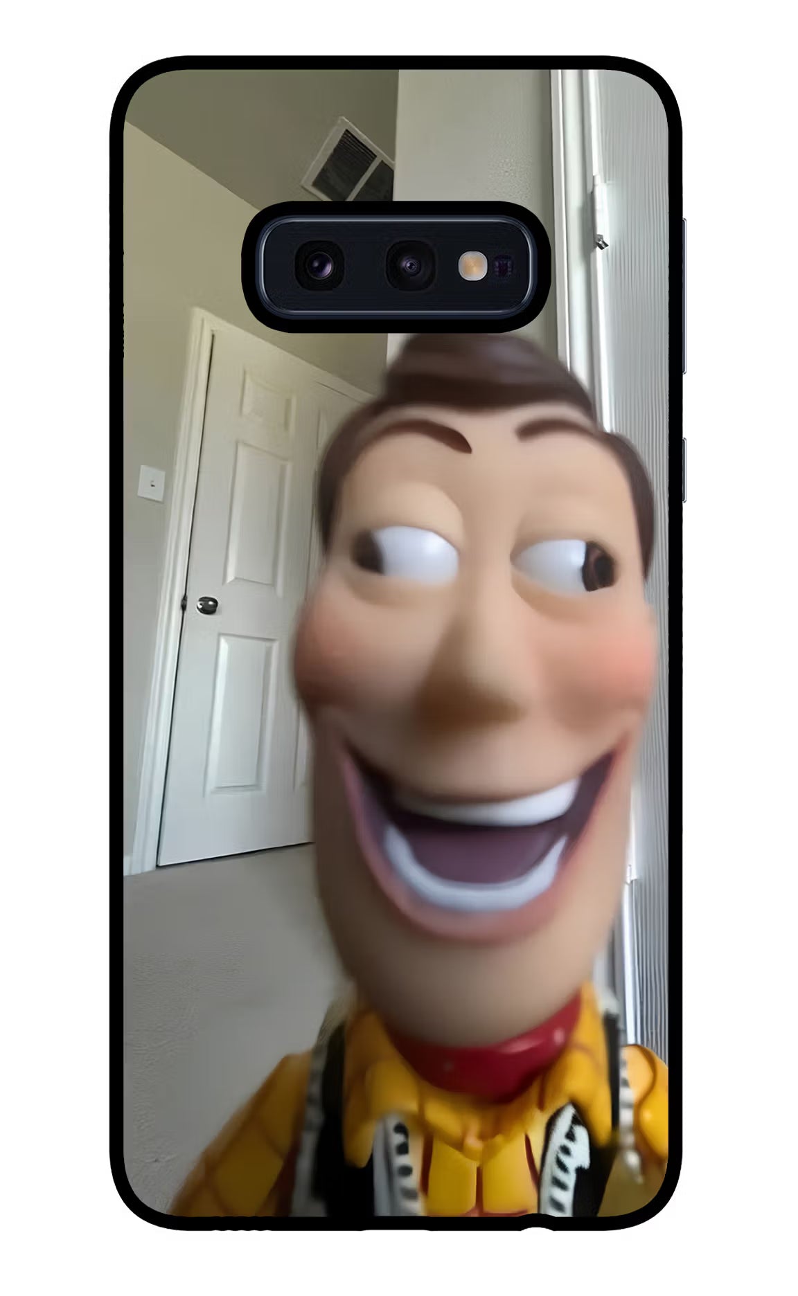 Side Eye Woody Samsung S10E Glass Case