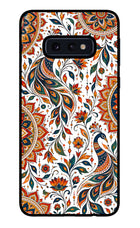 White Mayura Samsung S10E Glass Case