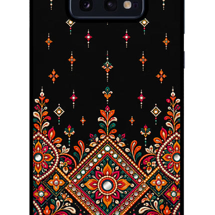 Noir Mehfil Samsung S10E Glass Case