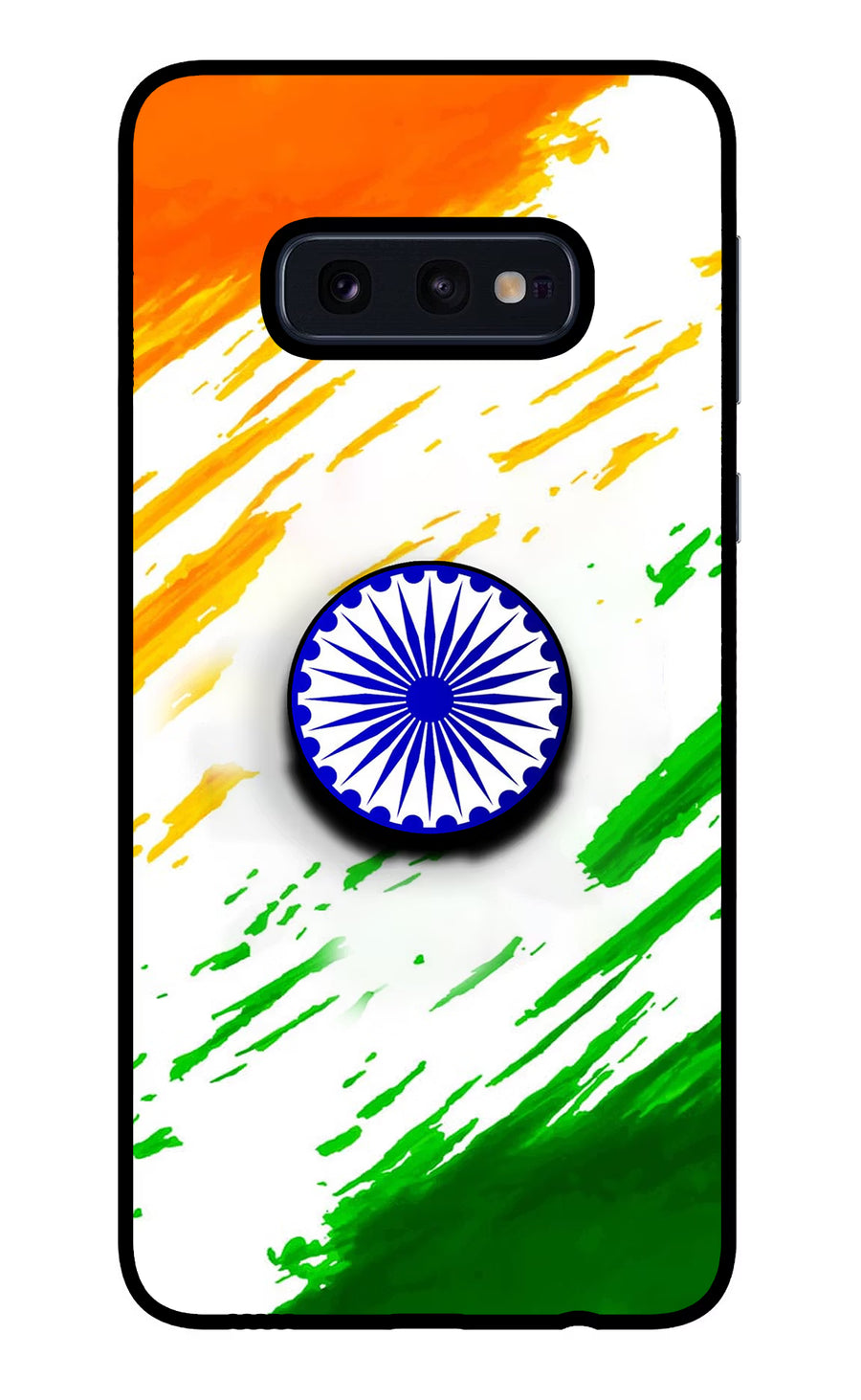 Indian Flag Ashoka Chakra Samsung S10E Pop Case, Glass case