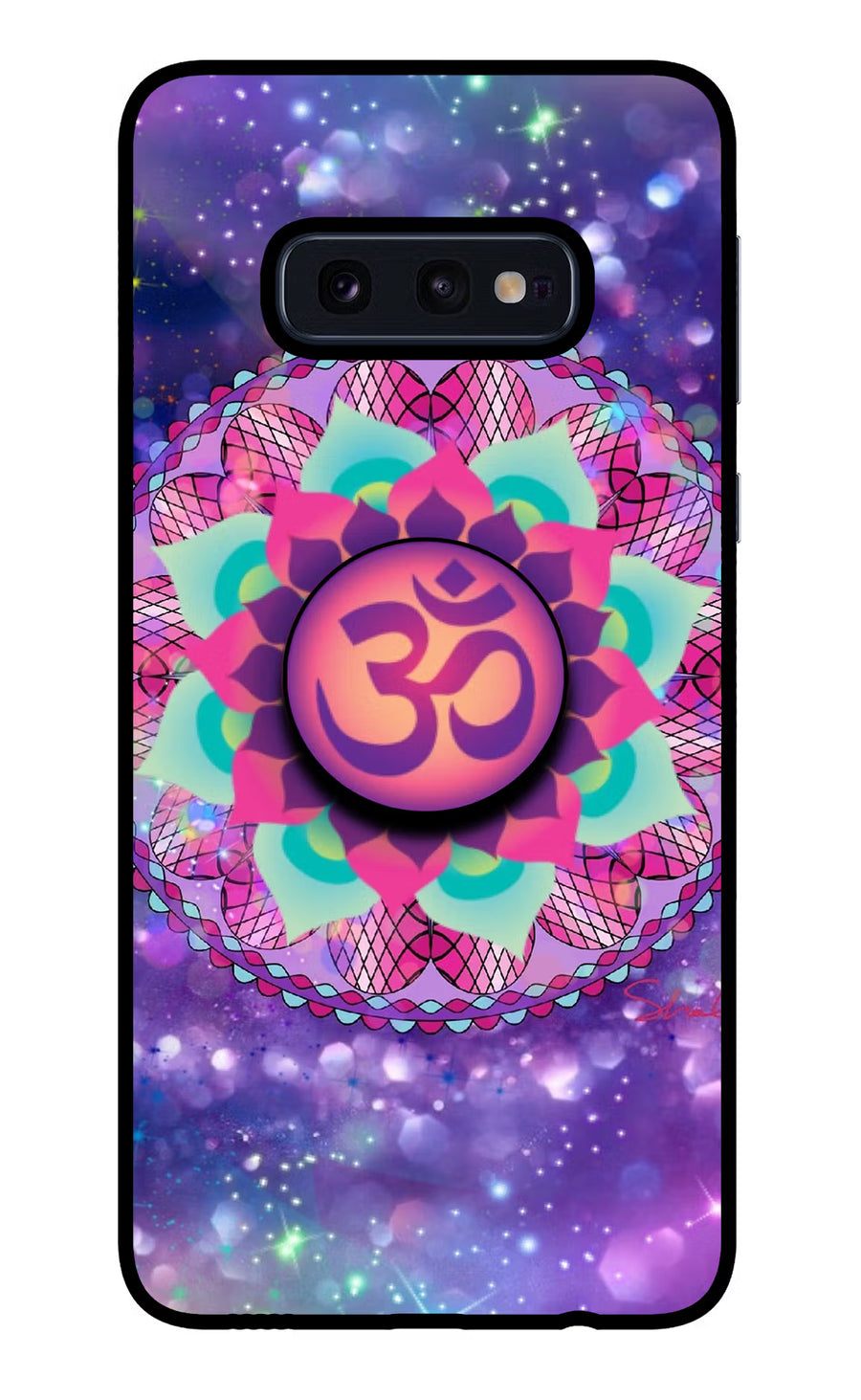 Om Purple Samsung S10E Pop Case, Glass case